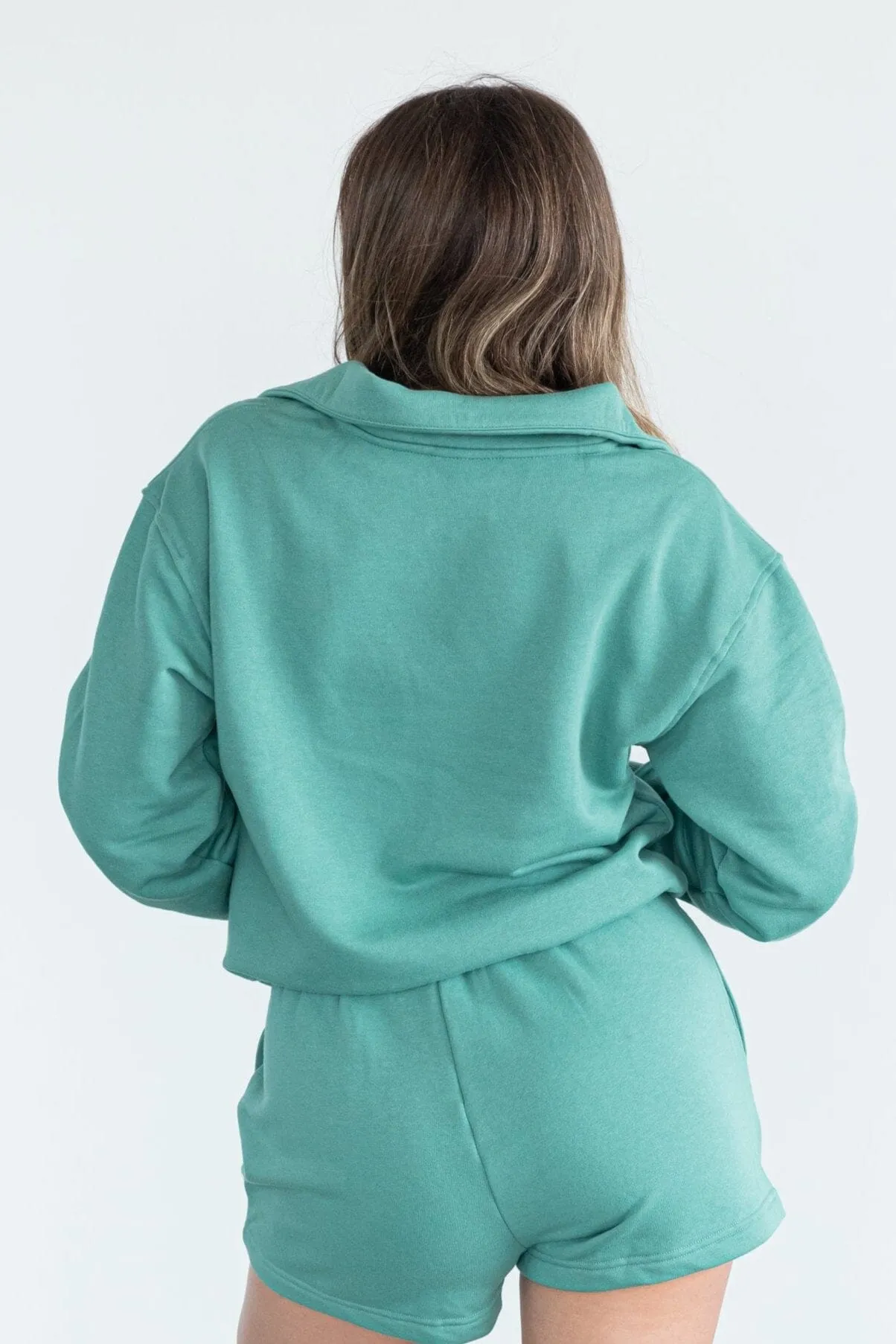 Fleecy Sweat Jade Green
