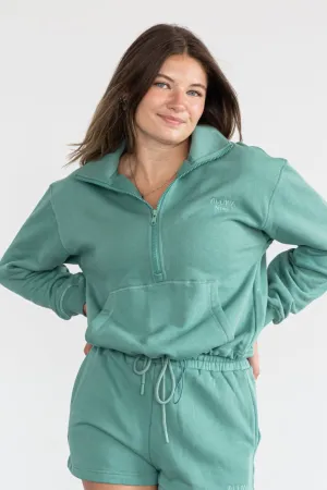 Fleecy Sweat Jade Green