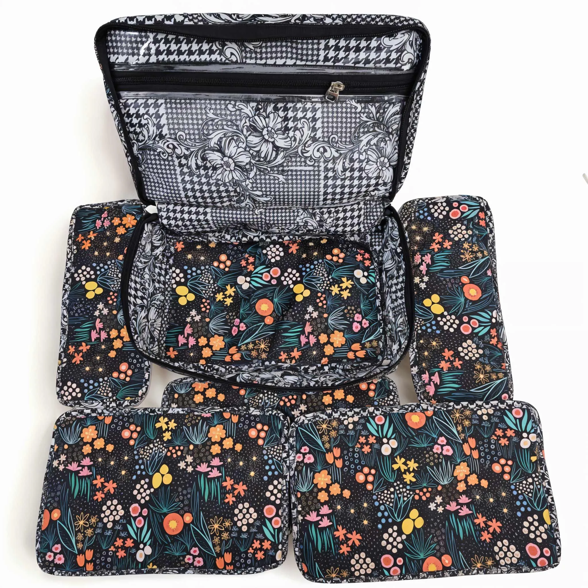 FLORA FIESTA PRINT JEWELRY ORGANIZER