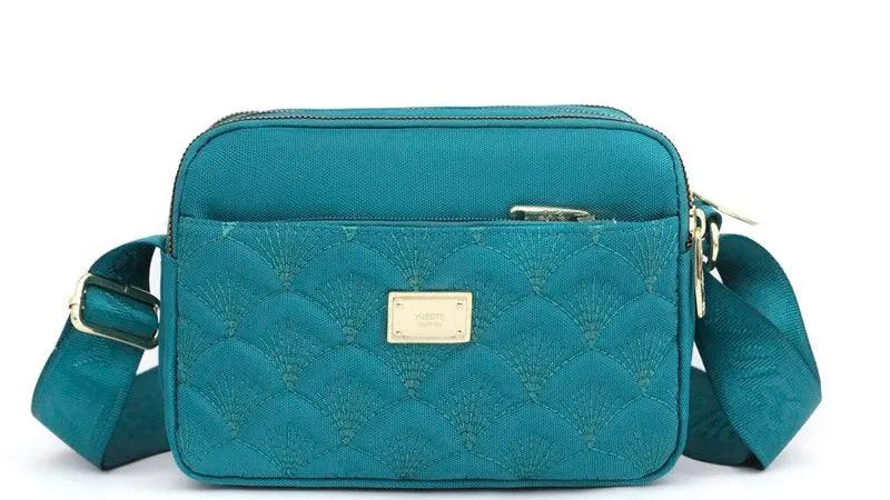 Floral Design Luxury  Fashionable Oxford Shoulder Crossbody Bag & Messenger Purse