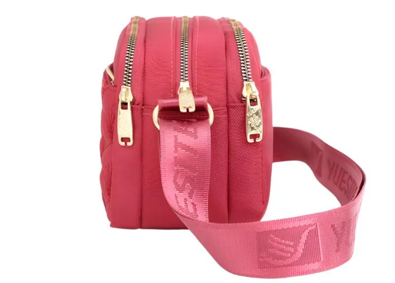 Floral Design Luxury  Fashionable Oxford Shoulder Crossbody Bag & Messenger Purse