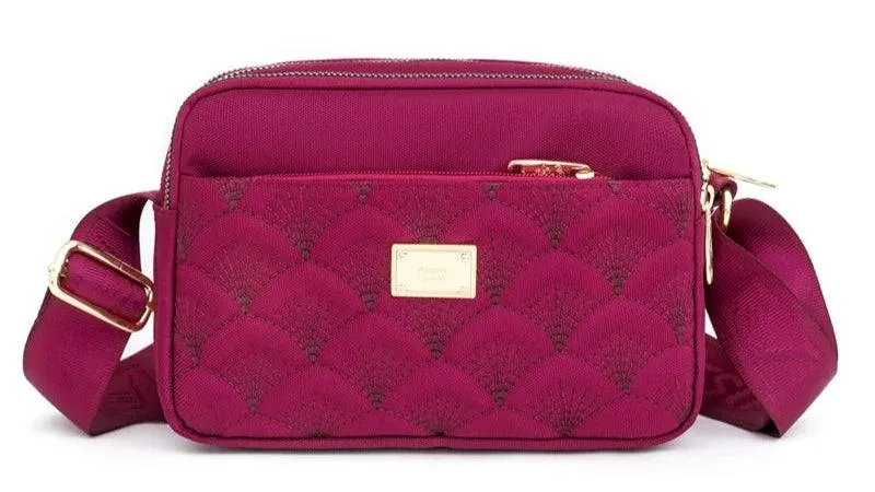 Floral Design Luxury  Fashionable Oxford Shoulder Crossbody Bag & Messenger Purse