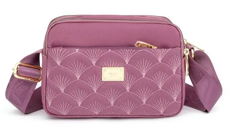 Floral Design Luxury  Fashionable Oxford Shoulder Crossbody Bag & Messenger Purse