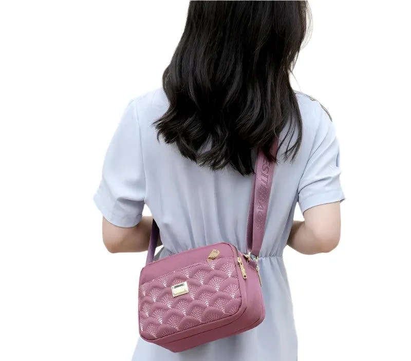 Floral Design Luxury  Fashionable Oxford Shoulder Crossbody Bag & Messenger Purse