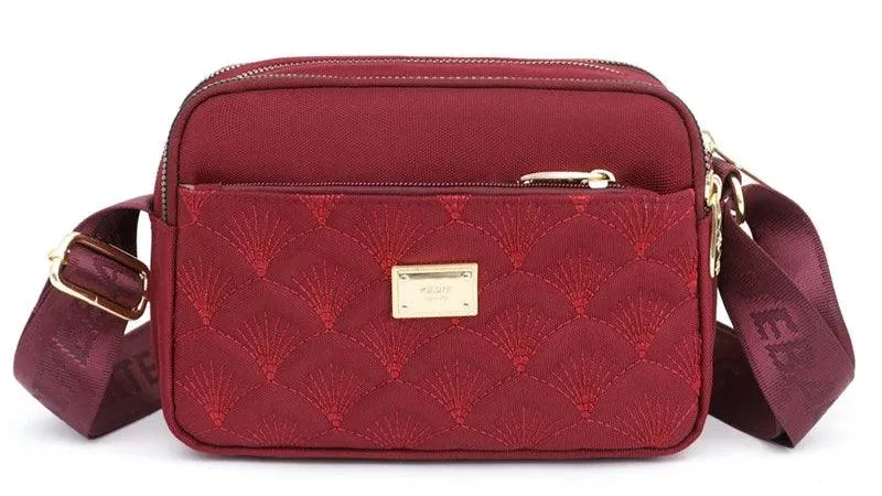 Floral Design Luxury  Fashionable Oxford Shoulder Crossbody Bag & Messenger Purse