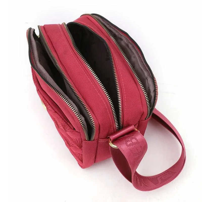 Floral Design Luxury  Fashionable Oxford Shoulder Crossbody Bag & Messenger Purse
