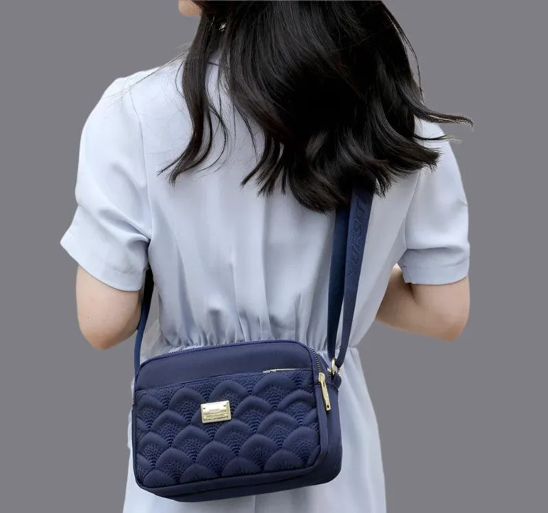 Floral Design Luxury  Fashionable Oxford Shoulder Crossbody Bag & Messenger Purse
