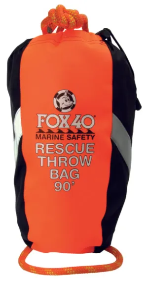 FOX40 Marine Safety/Rescue Throw Bag 50' Orange Part # 7909-0302