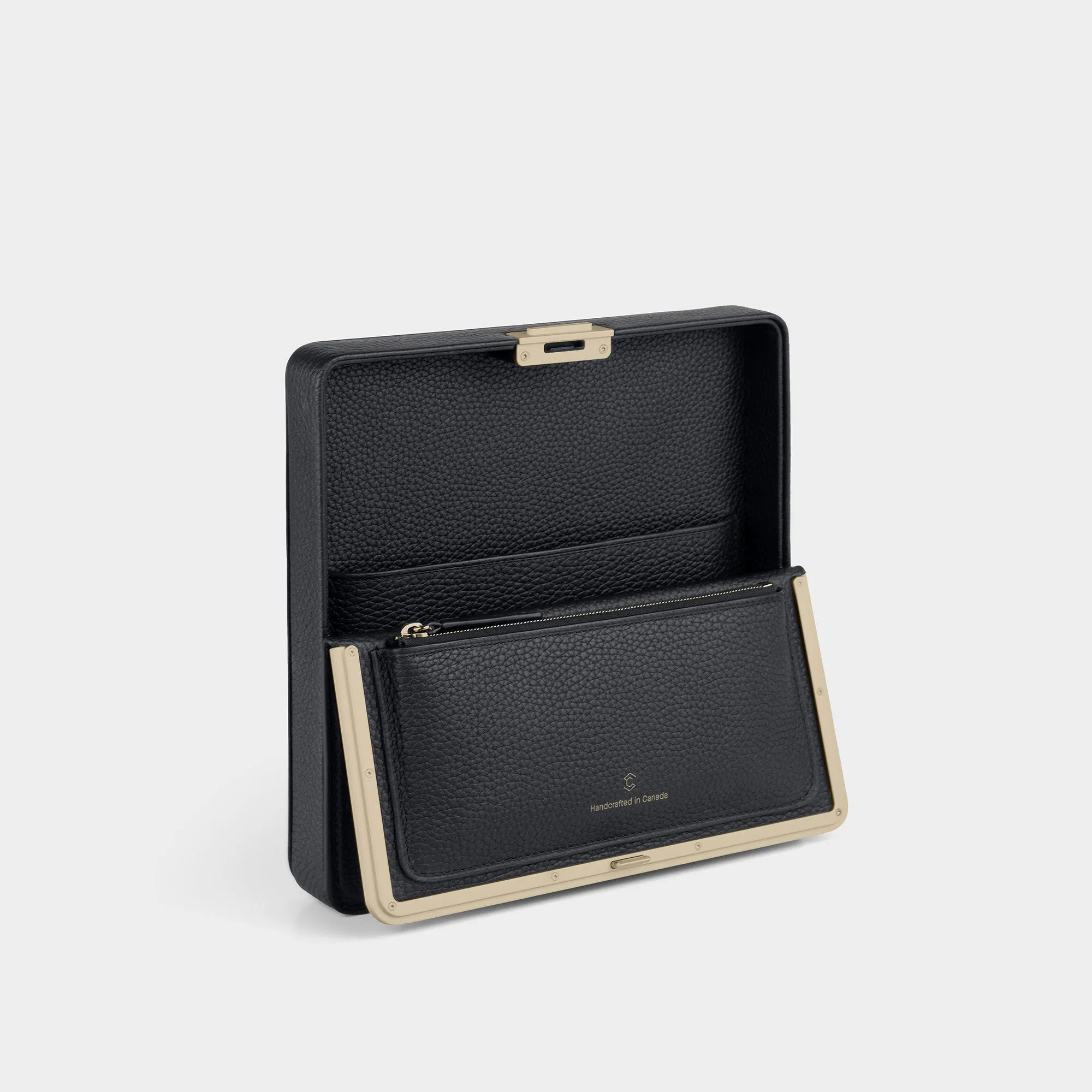 FRASER TRAVEL WALLET - BLACK / CHAMPAGNE