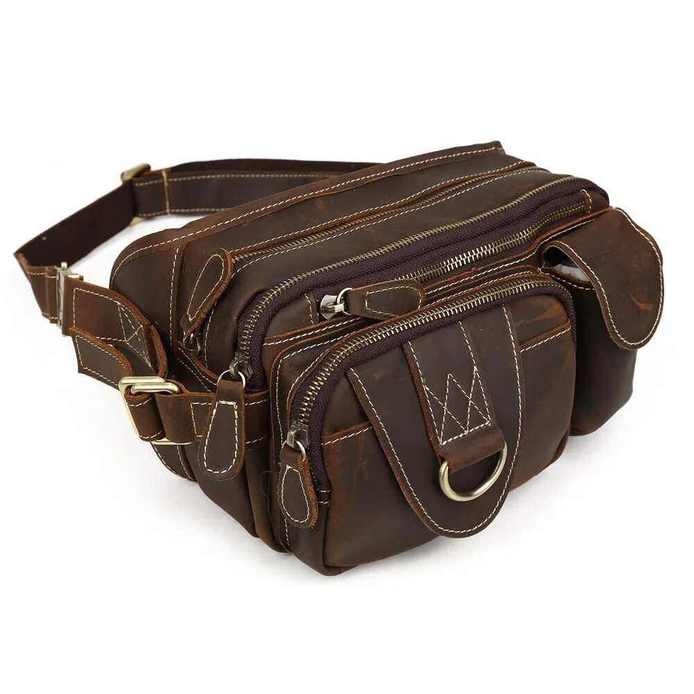 Full Grain Leather Waist Bag