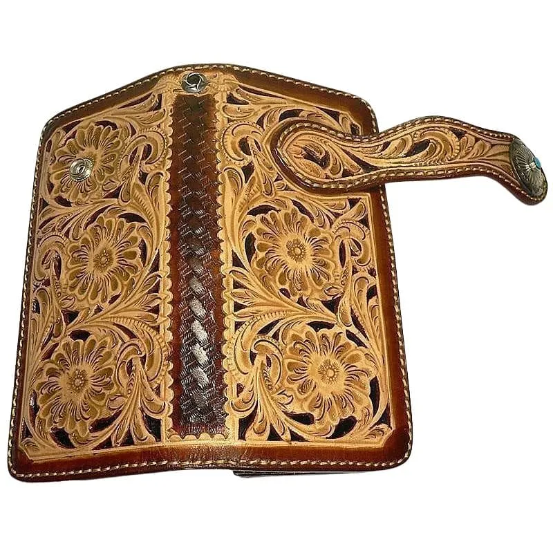 Genuine Leather Indian Cowboy Wallet