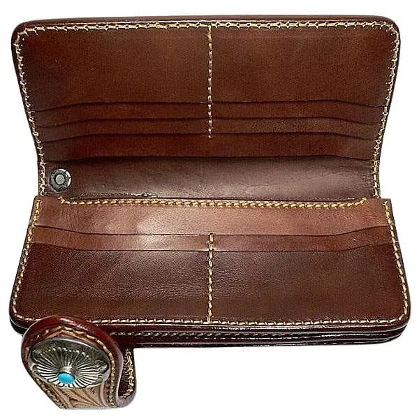 Genuine Leather Indian Cowboy Wallet