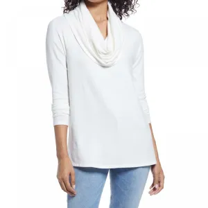 Gibsonlook Women's Convertible Neck Cozy Fleece Lightweight Tunic Sweater