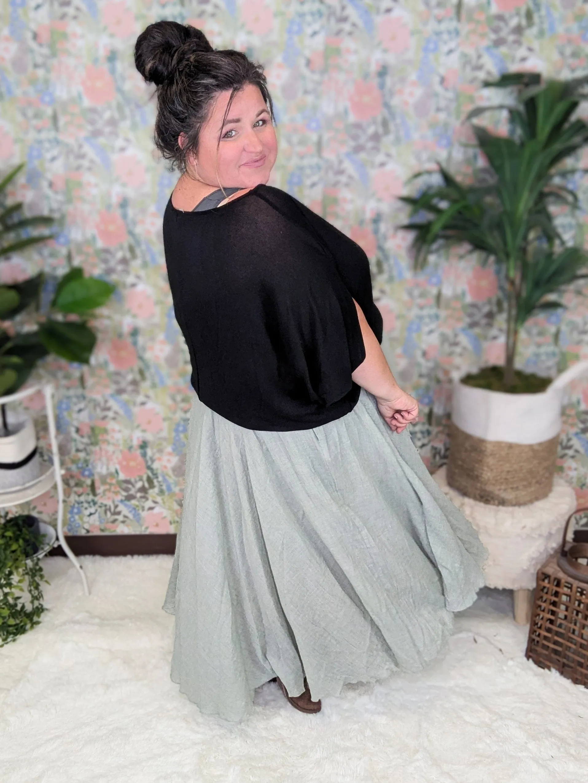 Grace Slouchy Dolman Sleeve Scoopneck Top (2 colors)
