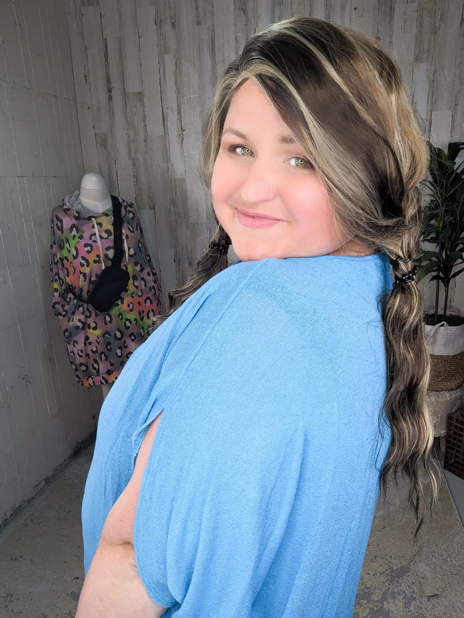 Grace Slouchy Dolman Sleeve Scoopneck Top (2 colors)