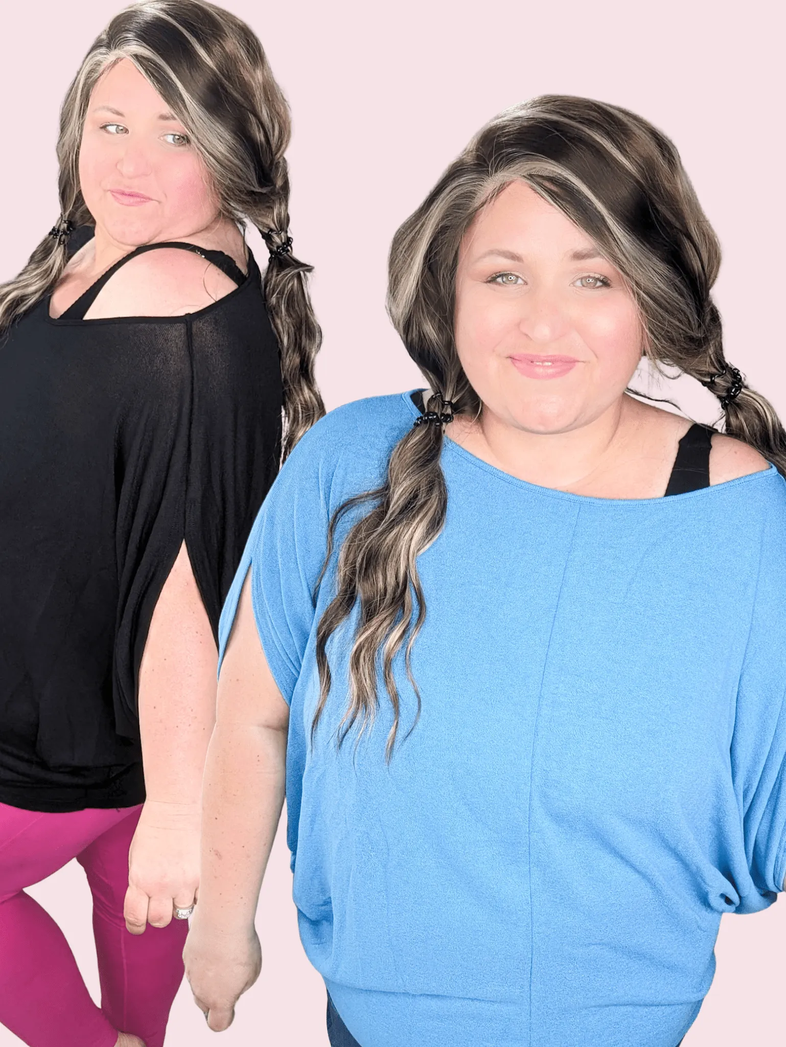 Grace Slouchy Dolman Sleeve Scoopneck Top (2 colors)