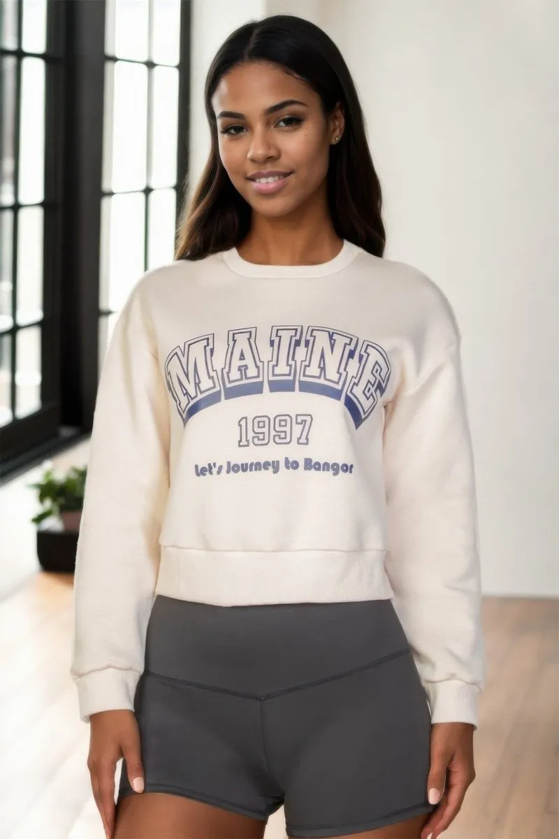 Graphic Drop Shoulder Sweaters