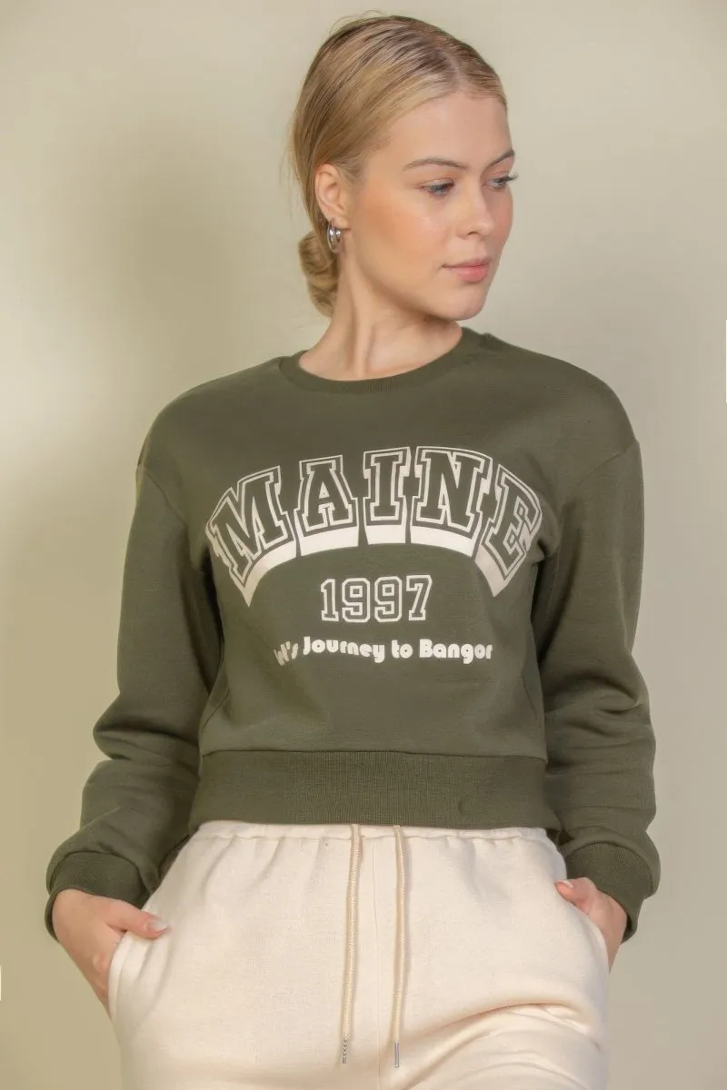 Graphic Drop Shoulder Sweaters