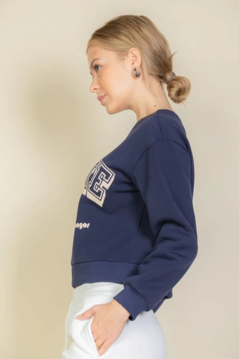 Graphic Drop Shoulder Sweaters