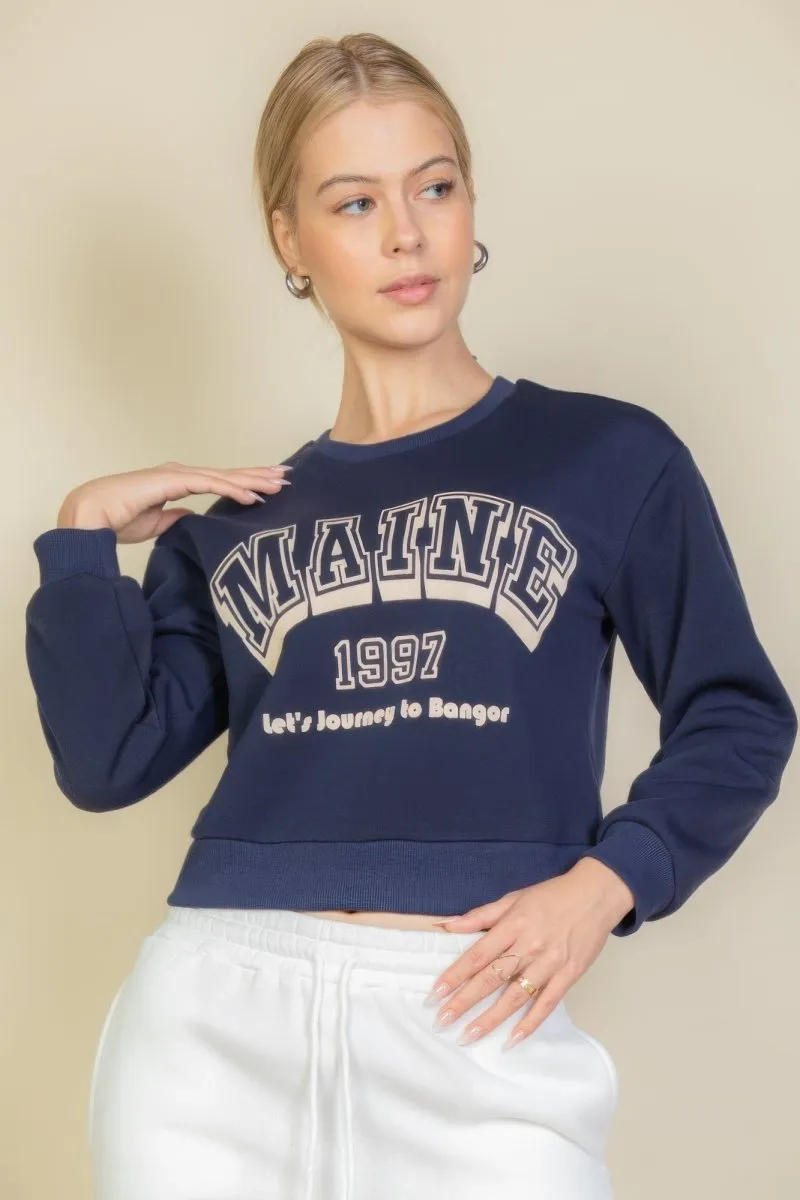 Graphic Drop Shoulder Sweaters