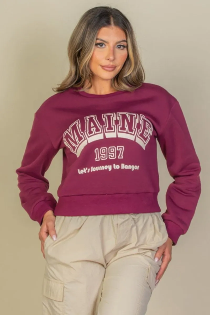 Graphic Drop Shoulder Sweaters