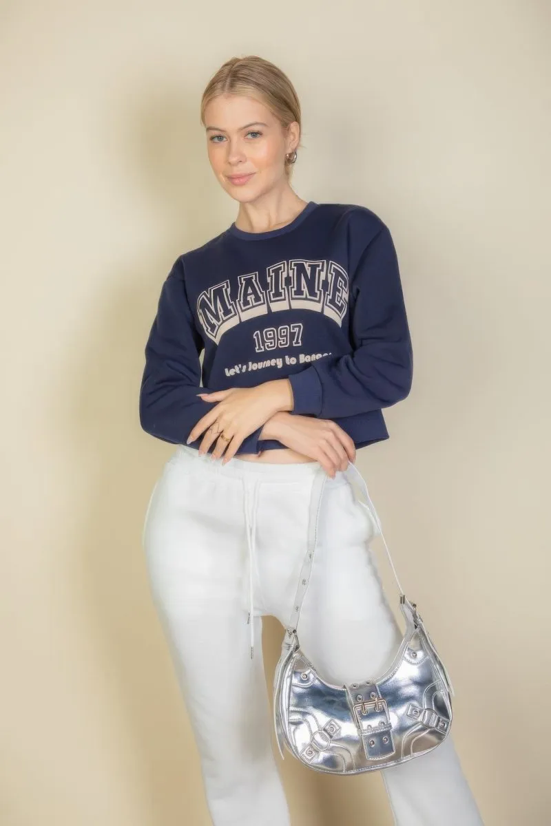 Graphic Drop Shoulder Sweaters