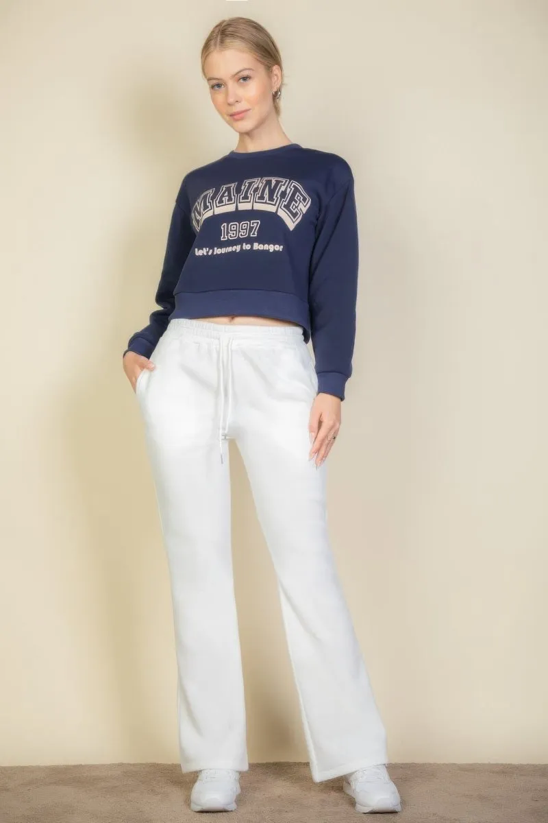 Graphic Drop Shoulder Sweaters