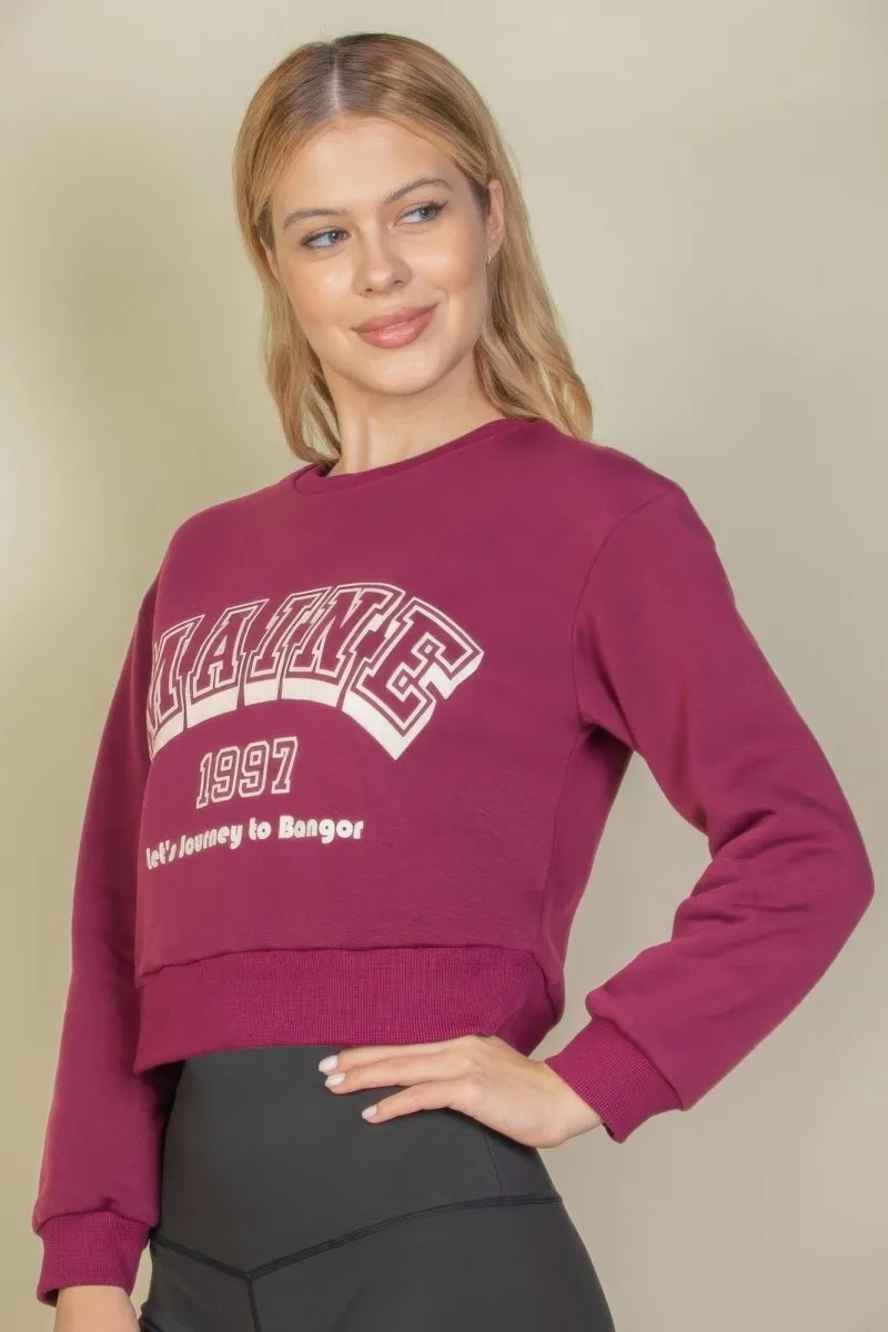 Graphic Drop Shoulder Sweaters