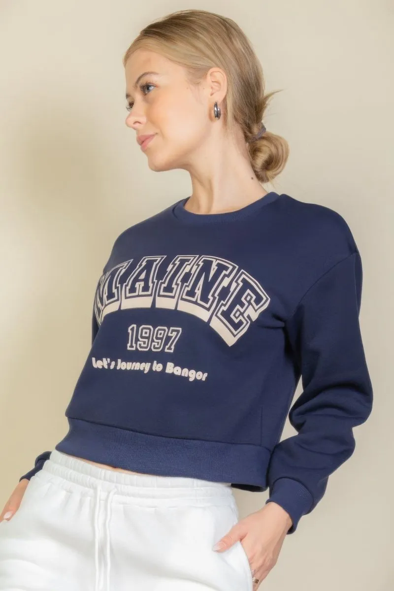 Graphic Drop Shoulder Sweaters