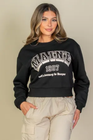 Graphic Drop Shoulder Sweaters