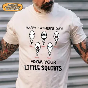 Happy father's day from your little squirts personalized gift for father's day-Htv