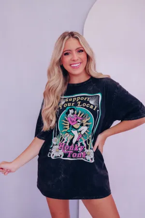 Honky Tonk Graphic Tee - Black