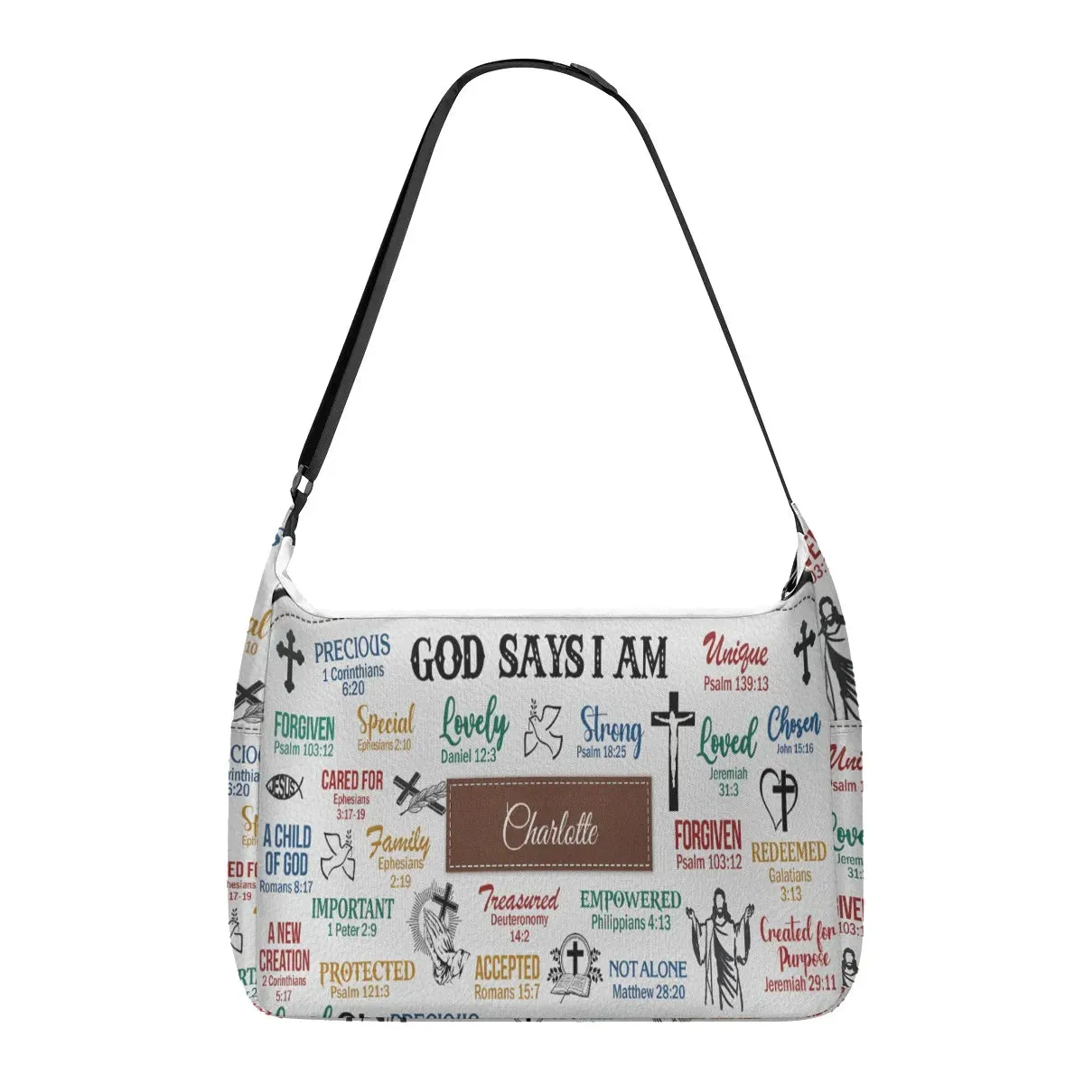 HPSP Checkbook Cover, Personalized Card Bag, God Says I Am, Scripture Gifts For Christian Women.