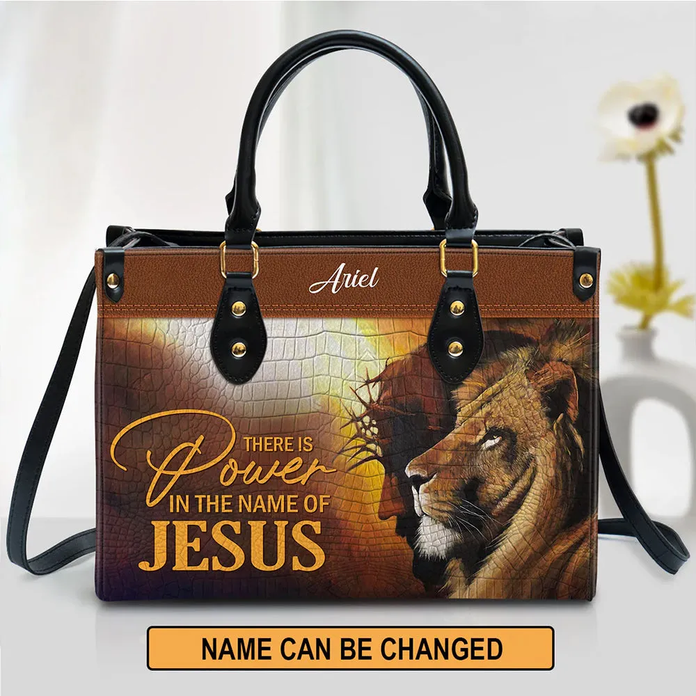 HPSP Checkbook Cover, Personalized PU Card Bag, There Is Power In The Name Of Jesus.