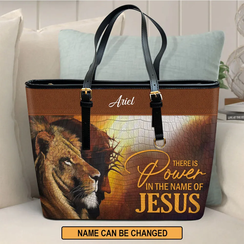 HPSP Checkbook Cover, Personalized PU Card Bag, There Is Power In The Name Of Jesus.