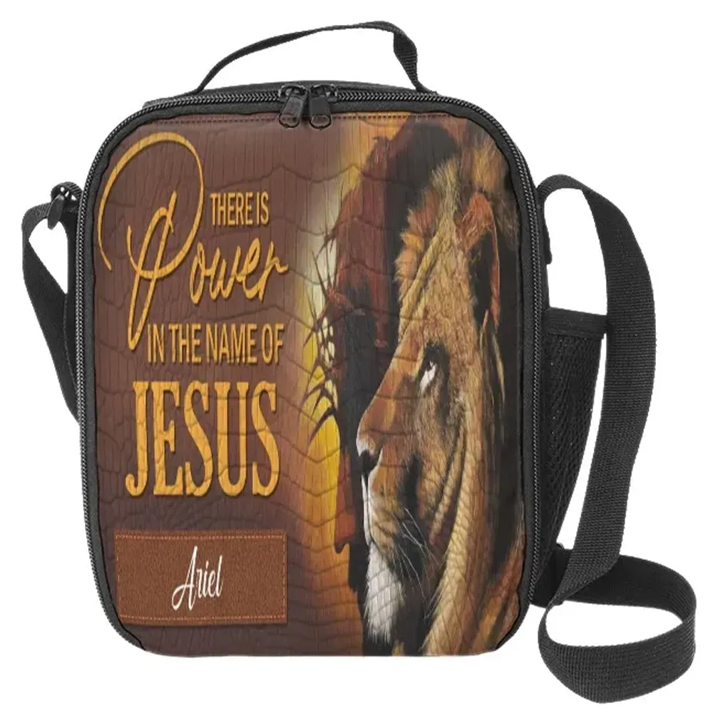 HPSP Checkbook Cover, Personalized PU Card Bag, There Is Power In The Name Of Jesus.