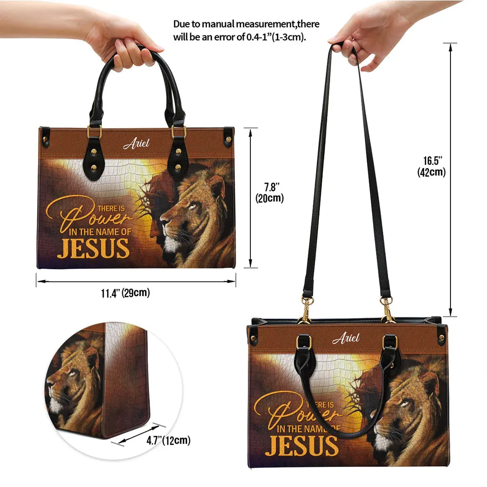 HPSP Checkbook Cover, Personalized PU Card Bag, There Is Power In The Name Of Jesus.
