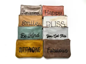 Inspirational Word Pouches