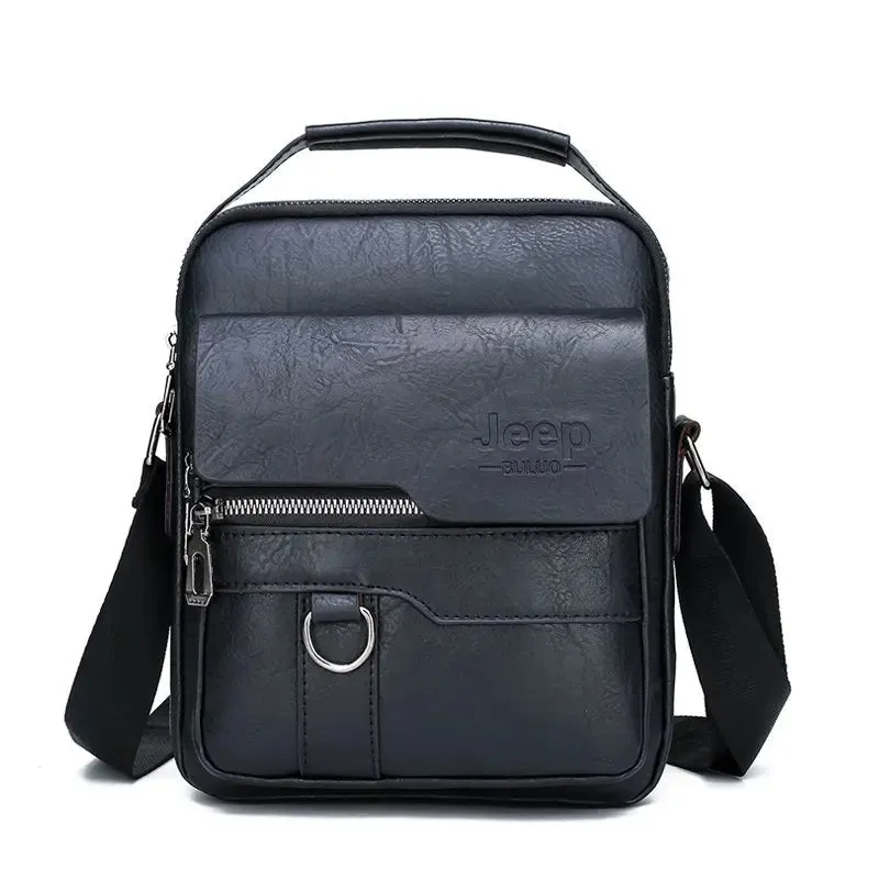 JEEP Crossbody Messenger Bags Business Brand Shoulder New Leather For Men