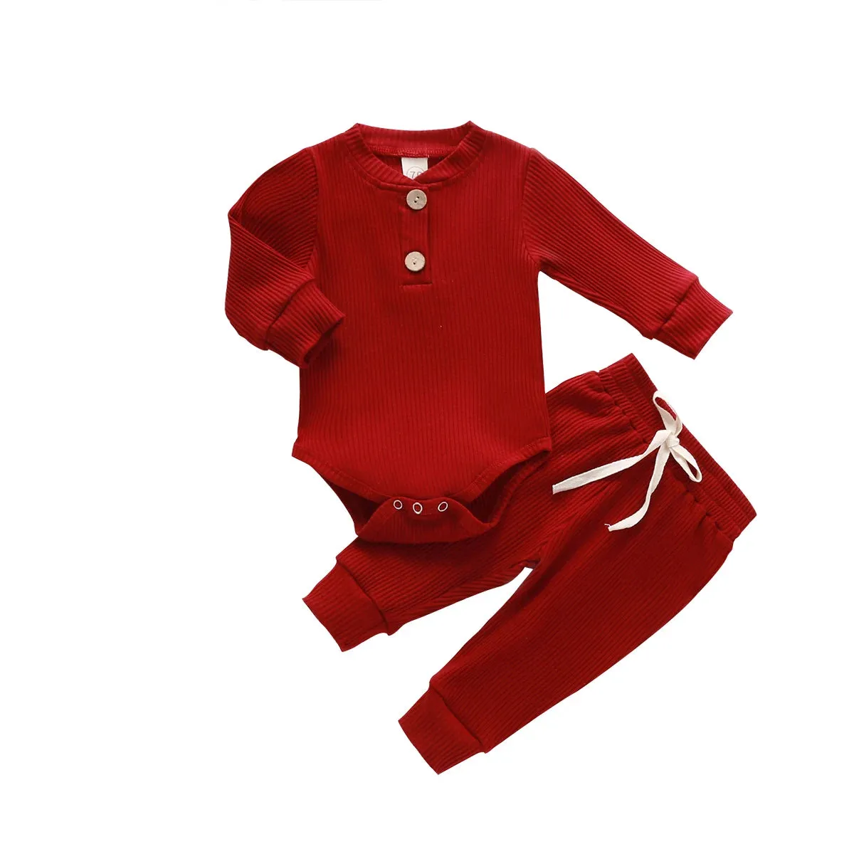 Knitted Ribbed Long Sleeve Sets