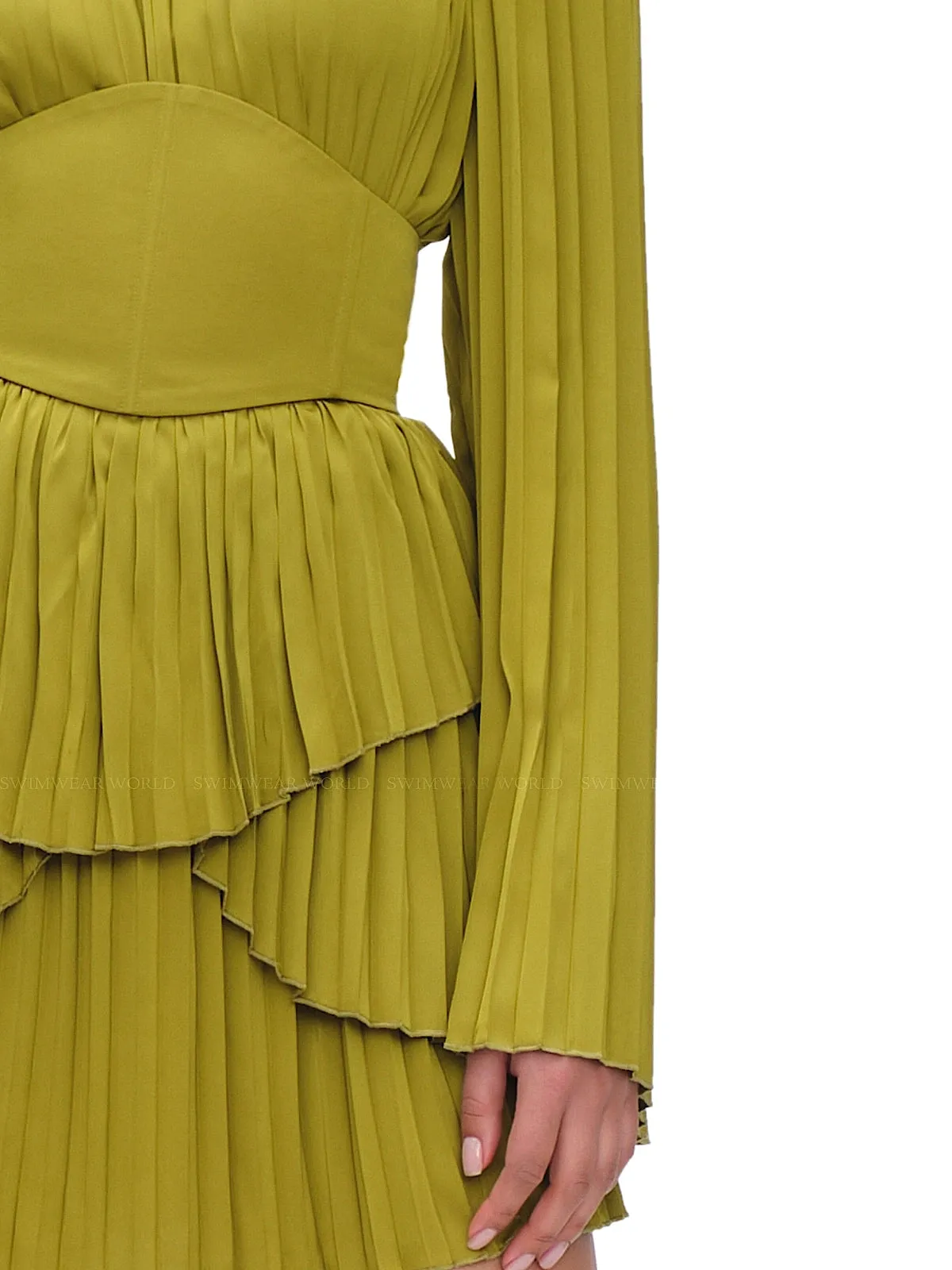 Lenti Pleated Mini Dress