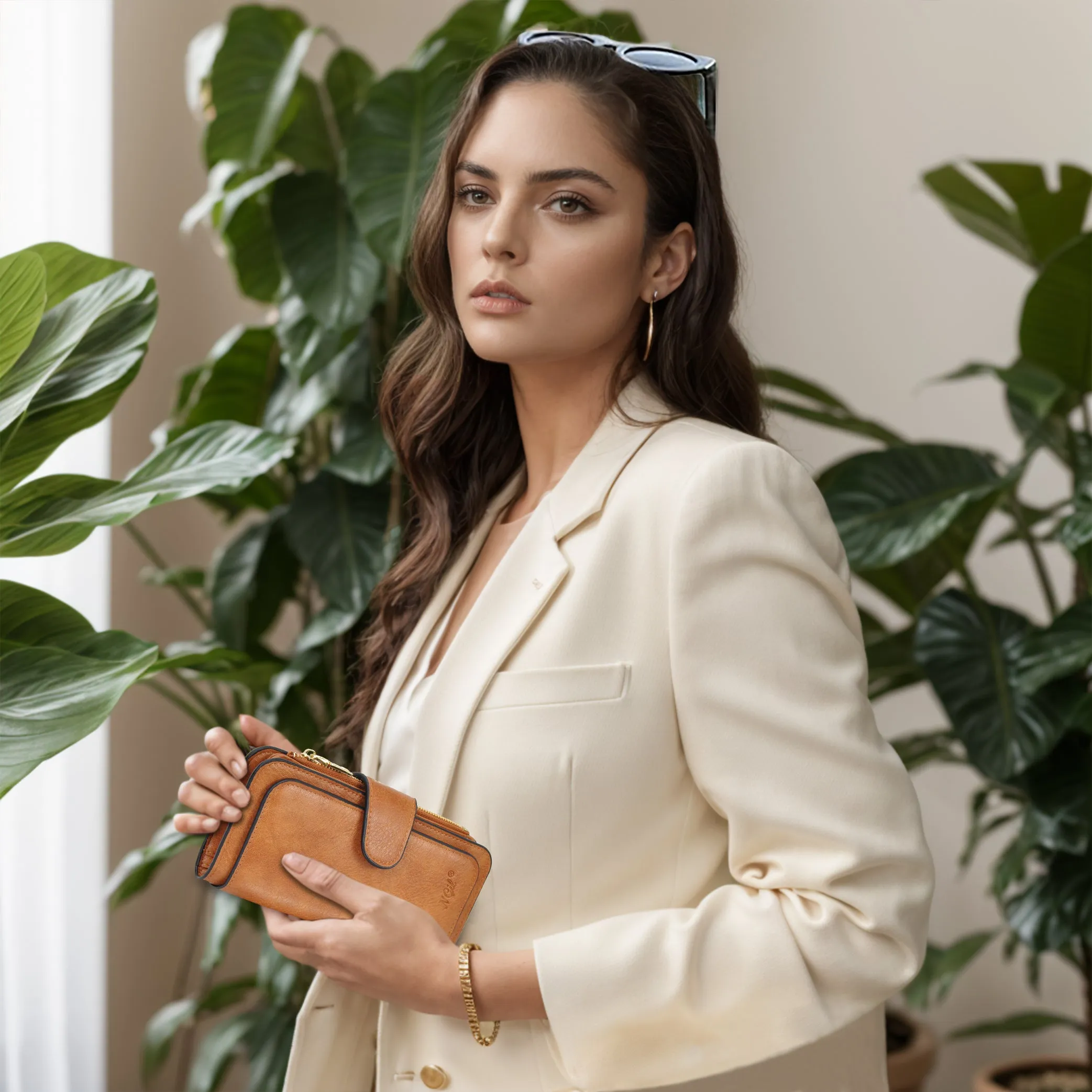 Light Brown NGIL Trifold Wallet