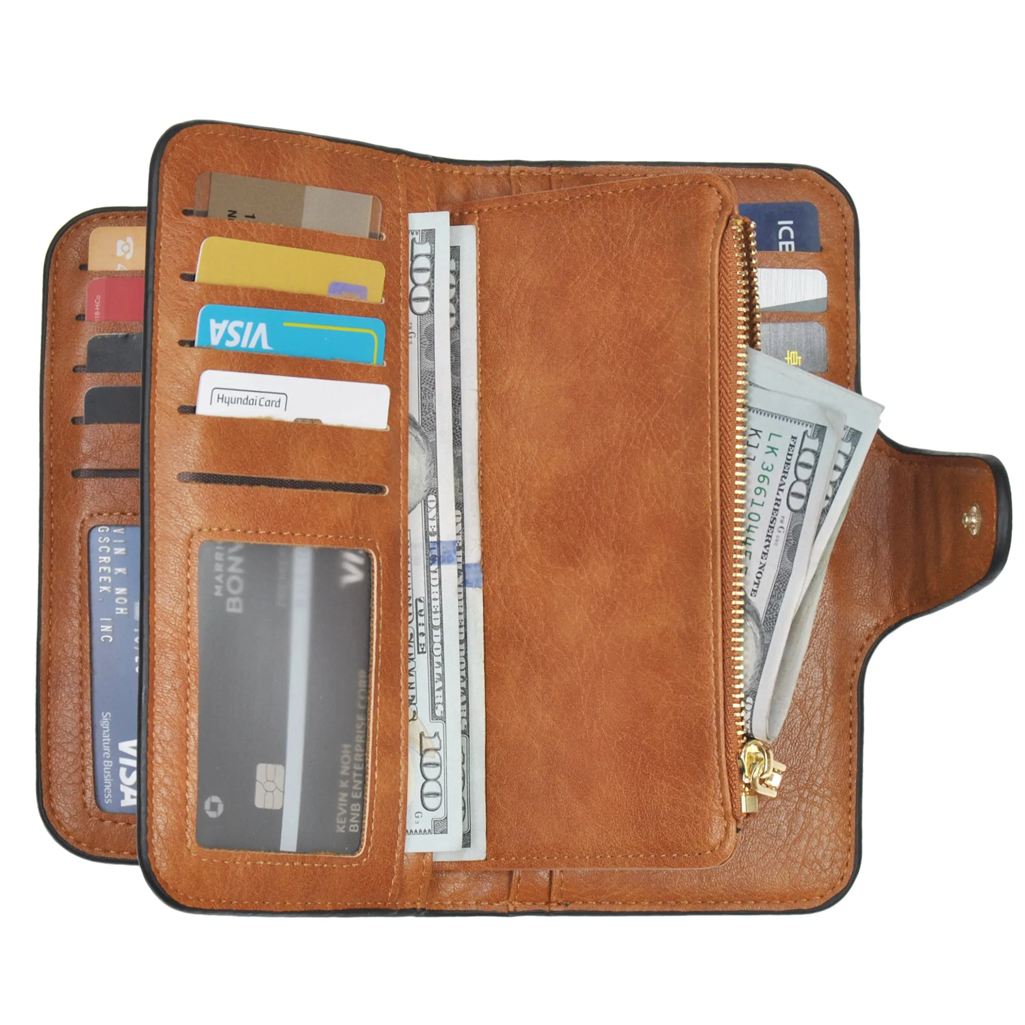 Light Brown NGIL Trifold Wallet