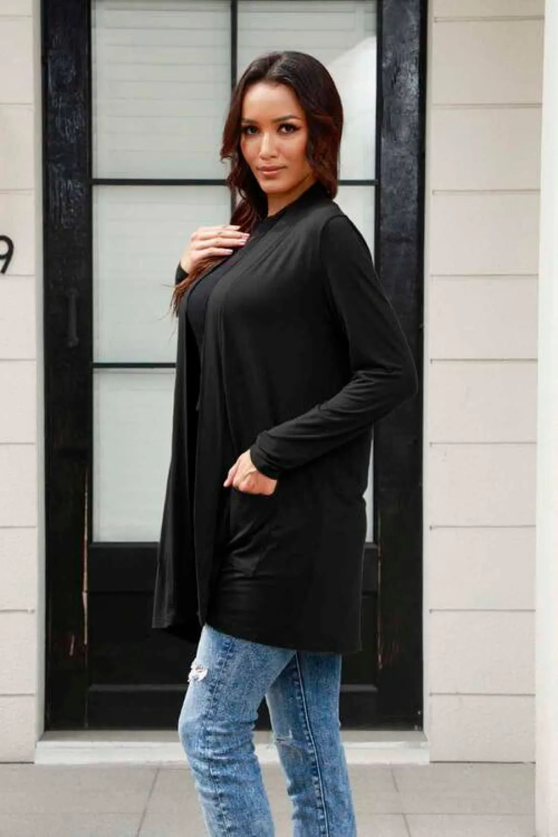 Lightweight Cardigan with Slouchy Pockets