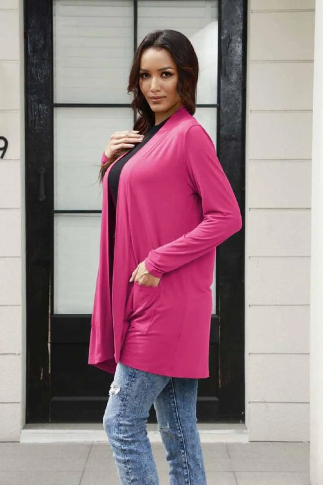 Lightweight Cardigan with Slouchy Pockets