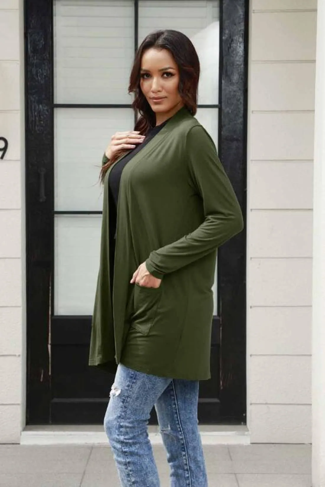 Lightweight Cardigan with Slouchy Pockets