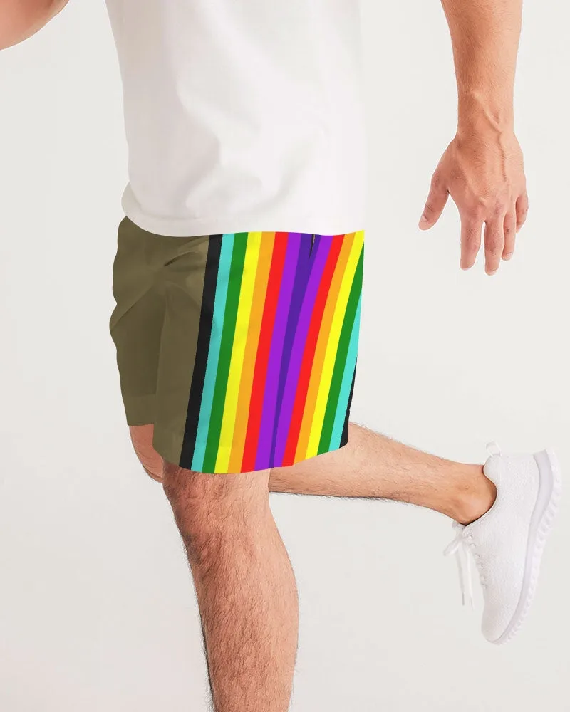 Love Olive Green Masculine Jogger Shorts