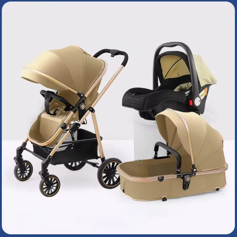 Luxury Light-Weight Stroller & Travel System - 3 Modes