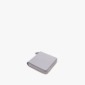 Mallorca Small Wallet - Saffiano Leather - Light Grey / Gold / Grey