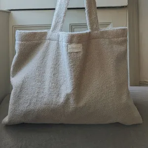 Mama Teddy Tote Bag - Cream